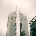 Commercial real estate leasing law in Dubai Emirates Towers office architecture
