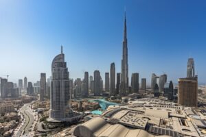Real estate fraud in Dubai skyline representing legal protections for buyers